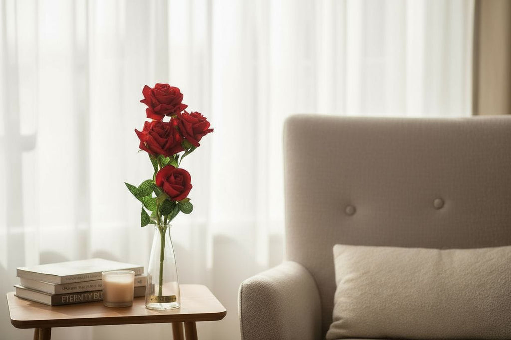 Artificial Red Rose Stem