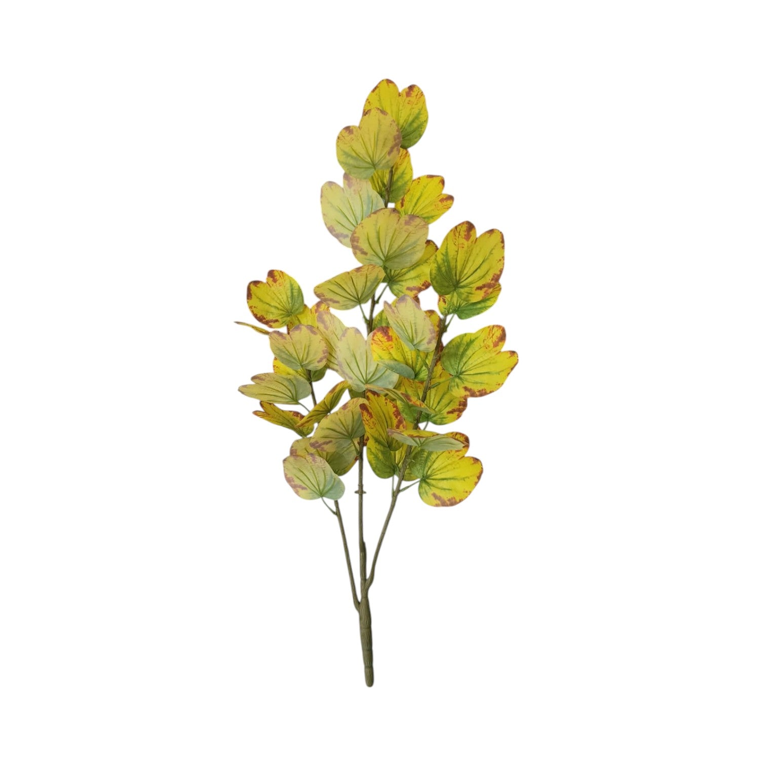 Artificial Orchid Plant with Spotted Yellow Leaves
