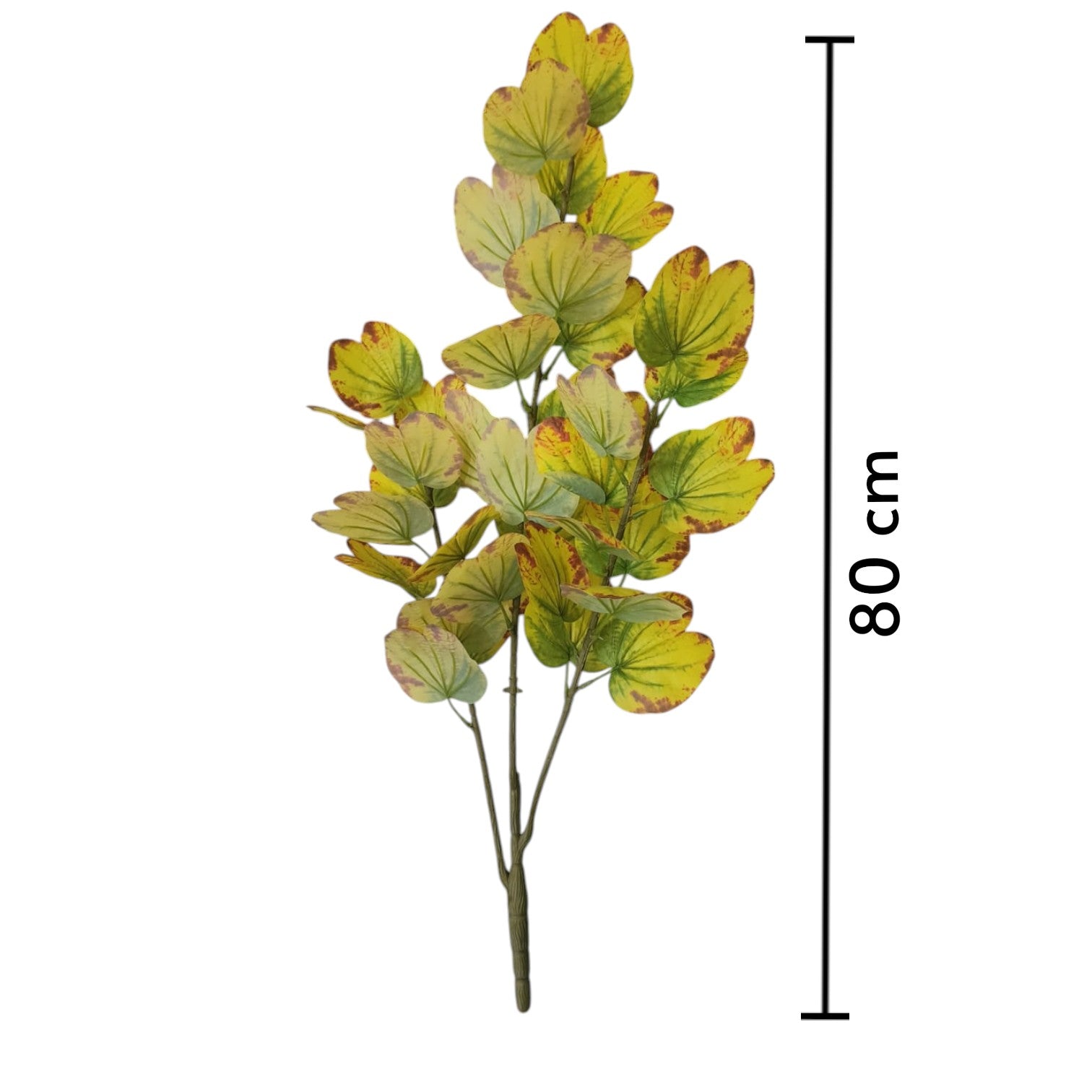 Artificial Orchid Plant with Spotted Yellow Leaves