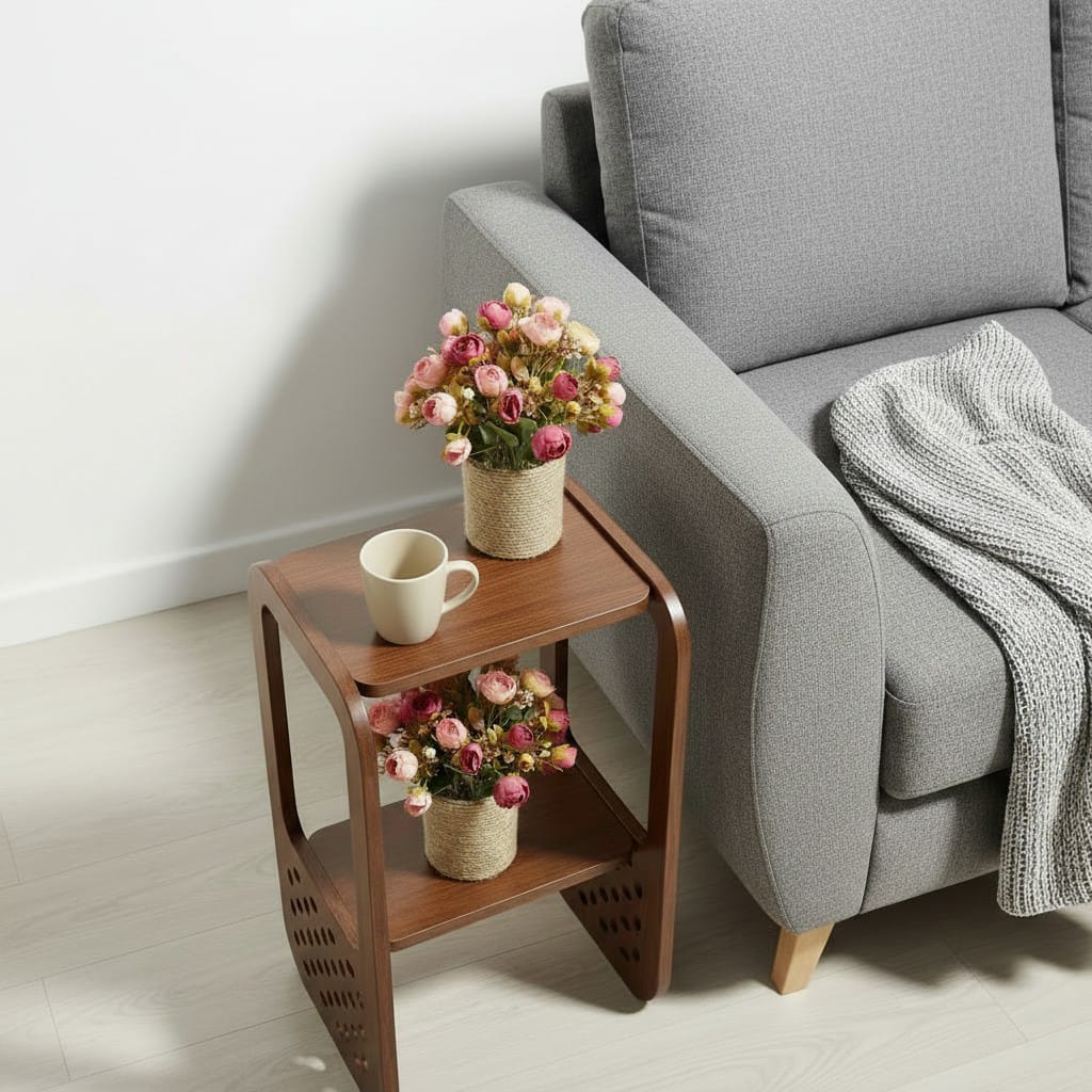 Grill Cut Curved Side/Coffee Table