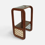 Sleek 2 Tier Side Table | Metal Jali