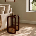 Sleek 2 Tier Side Table | Metal Jali