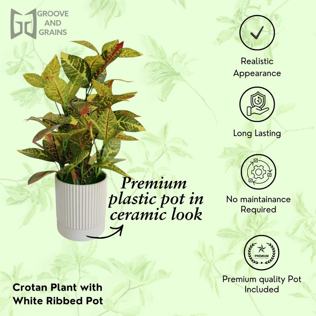 Artificial Croton Plant