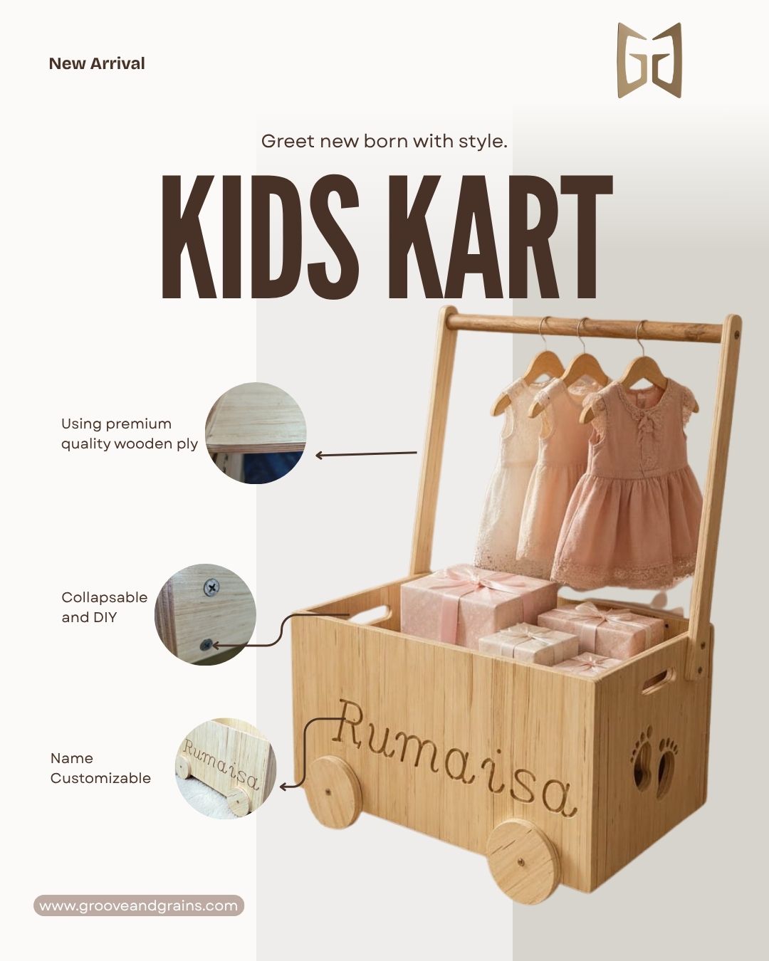 Kids Kart | Storage Box | Toy Box
