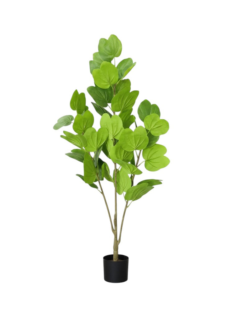 Artificial Orchid Plant with Solid Green Leaves