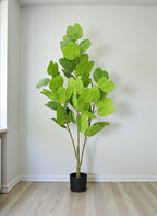 Artificial Orchid Plant with Solid Green Leaves